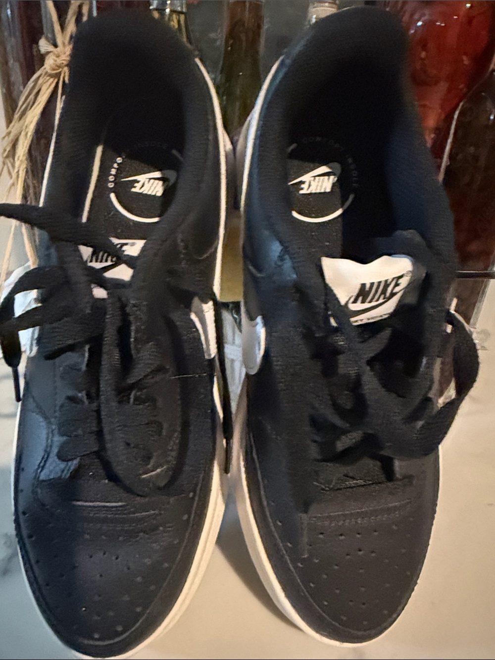 Nike Black Sneakers with White Accents